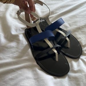 NWOT Vince Strappy Colorblock Sandals, sz 7